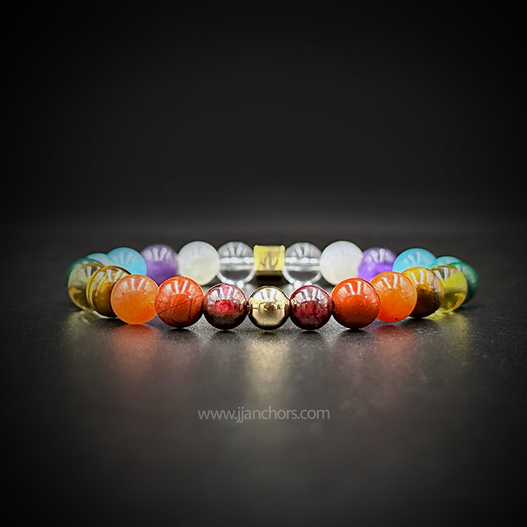 Total Chakra Healing Bracelet with 12k Gold