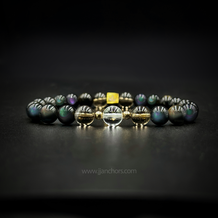 Moving Through Bracelet with 12K Gold