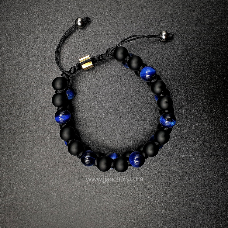Sylvan - Shamballa Blue Tiger's Eye | Matte Black Onyx