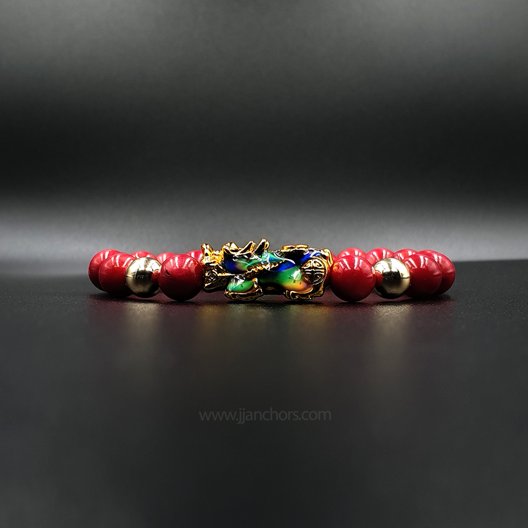 Lucky Bixie with 12K Gold in Red Corals