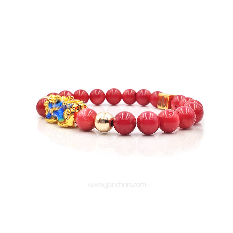 Lucky Bixie with 12K Gold in Red Corals