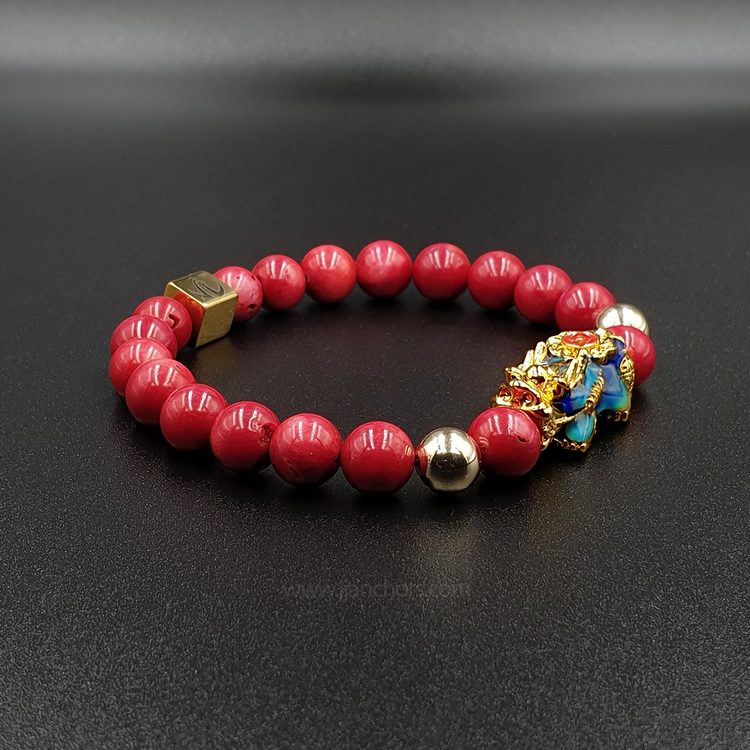 Lucky Bixie with 12K Gold in Red Corals