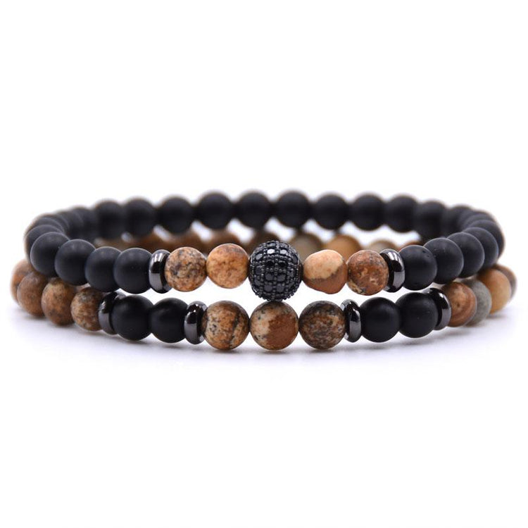 Twin Bracelets with Cubic Zirconia