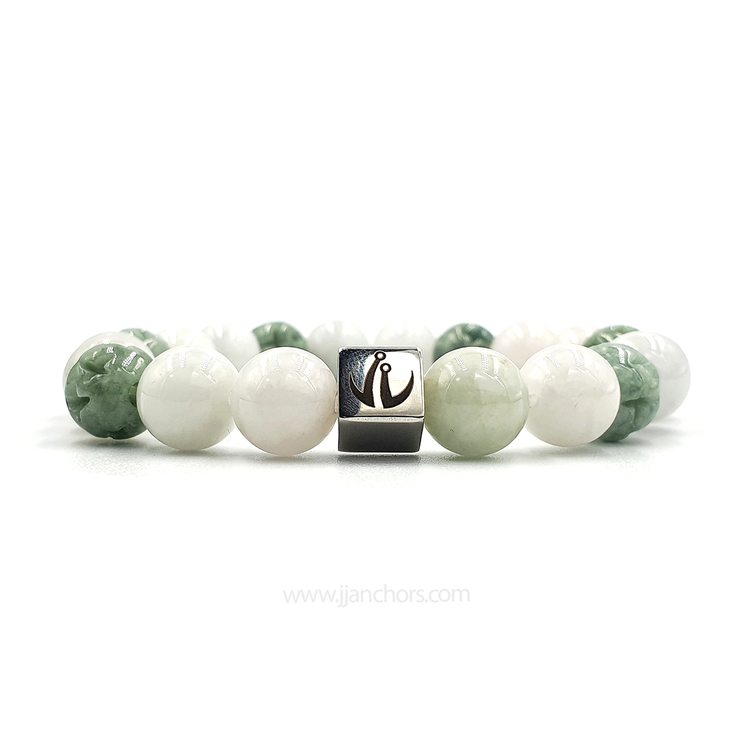 Lewis - Siberian White & Green Nephrite Jade