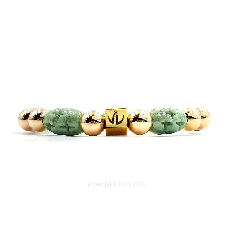 Ouisa - New Zealand Mountain Jade | 12K Gold