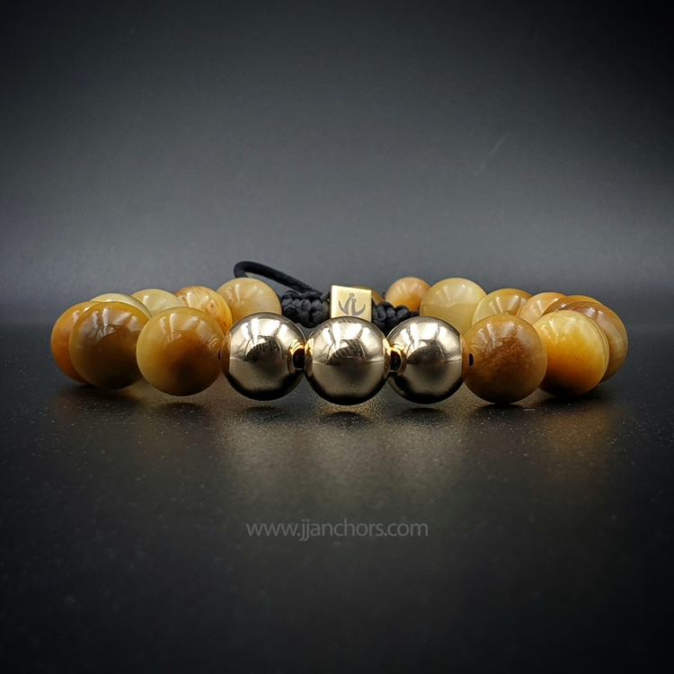 Gustavo - Yellow Tiger's Eye | 12K Gold