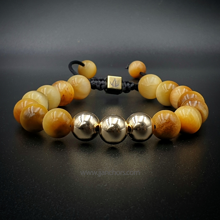 Gustavo - Yellow Tiger's Eye | 12K Gold