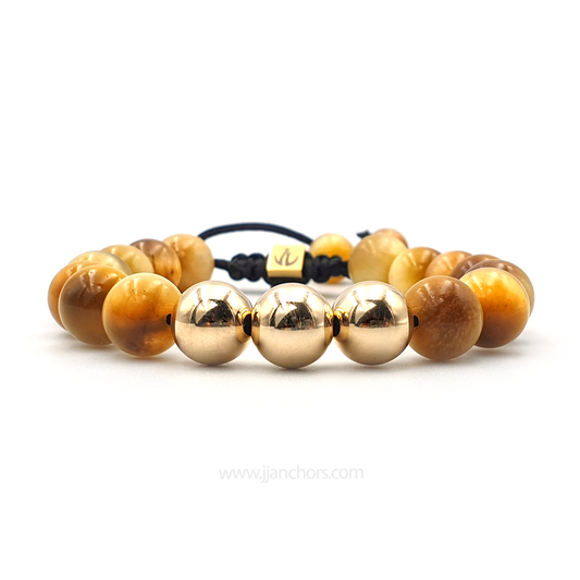 Gustavo - Yellow Tiger's Eye | 12K Gold