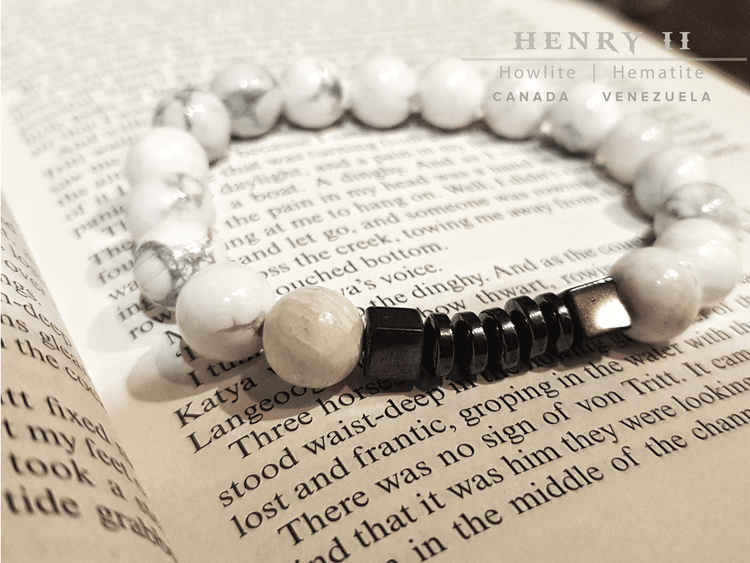 Henry II -Howlite | Hematite