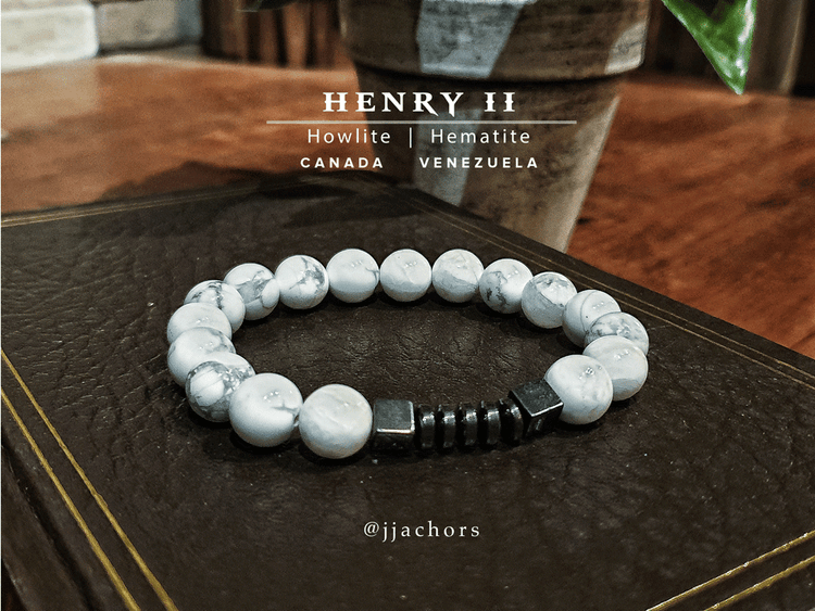Henry II -Howlite | Hematite