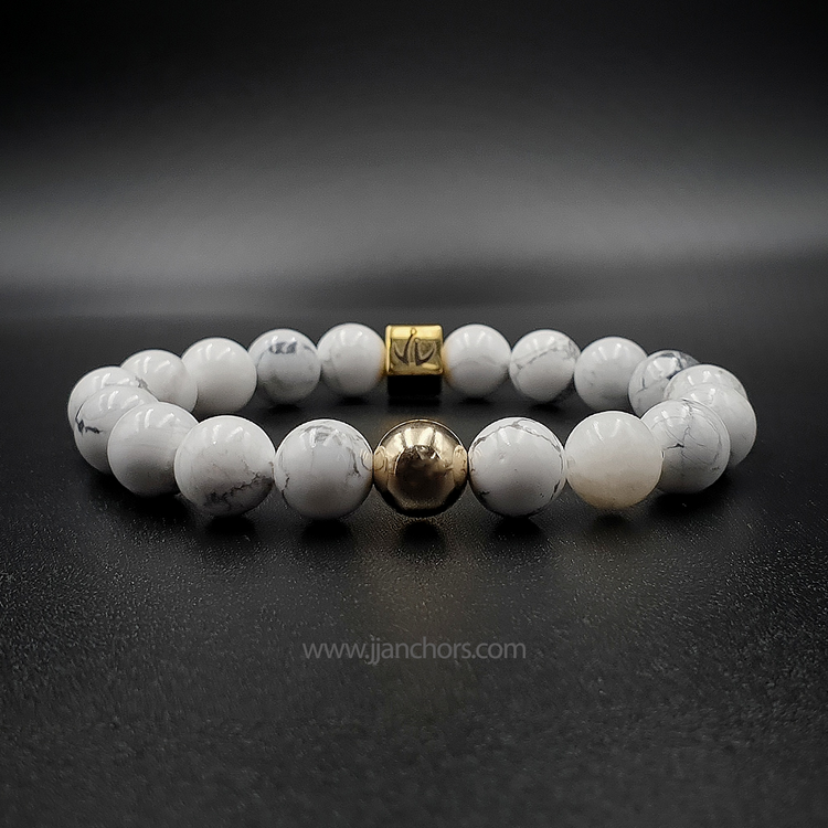 Henry III - Howlite | 12K Gold