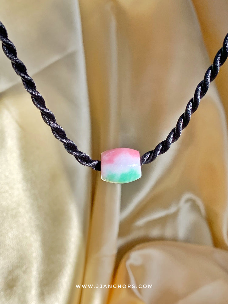 Jadeite Jade Necklace with 12K Gold