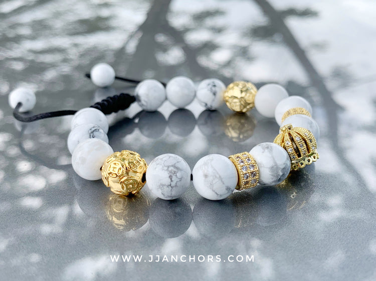 Vasilios - Howlite | Cubic Ziconia