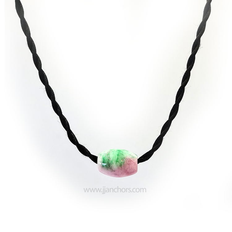 Jadeite Jade Necklace with 12K Gold
