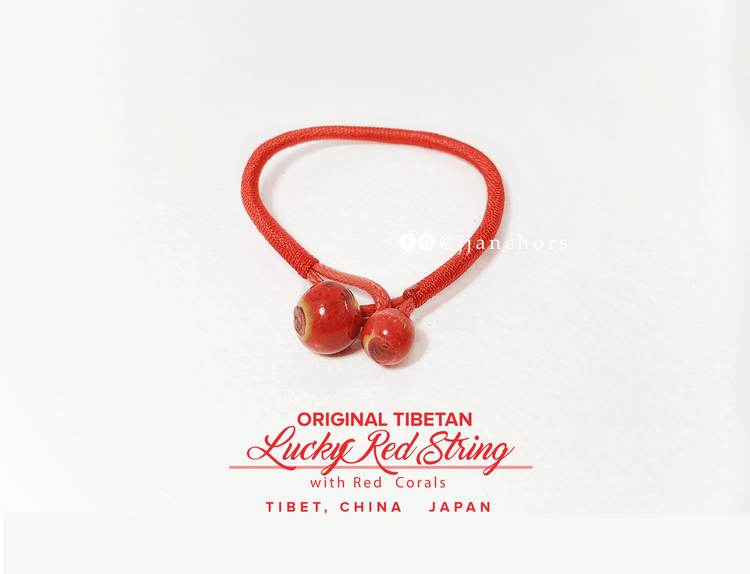 Original Tibetan Lucky Red String [pair]