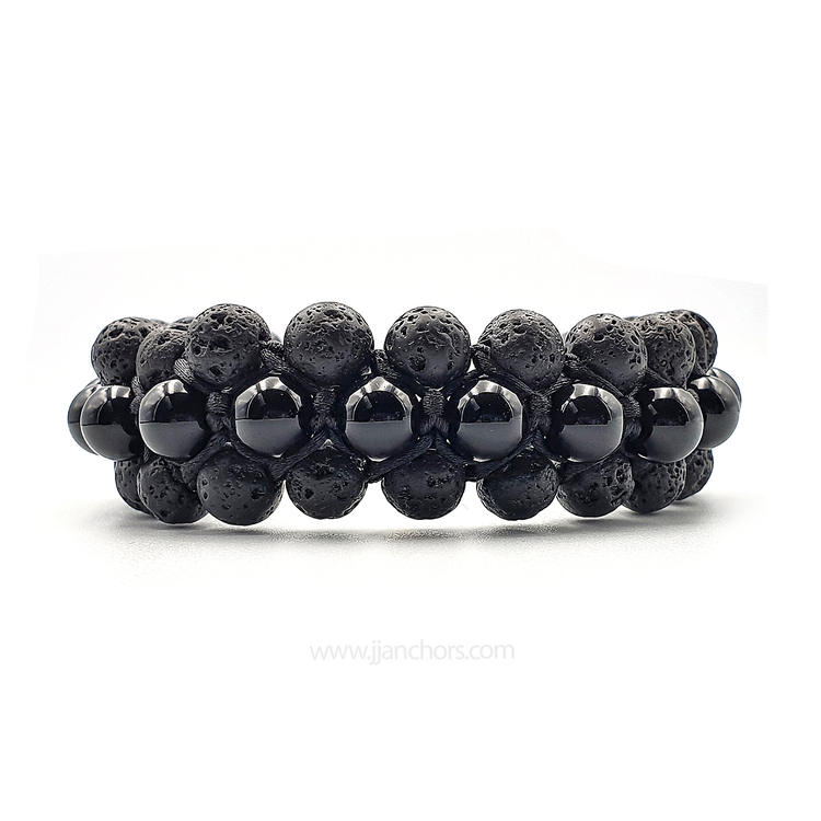 Marco - Shamballa Lava Stone | Matte Black Onyx