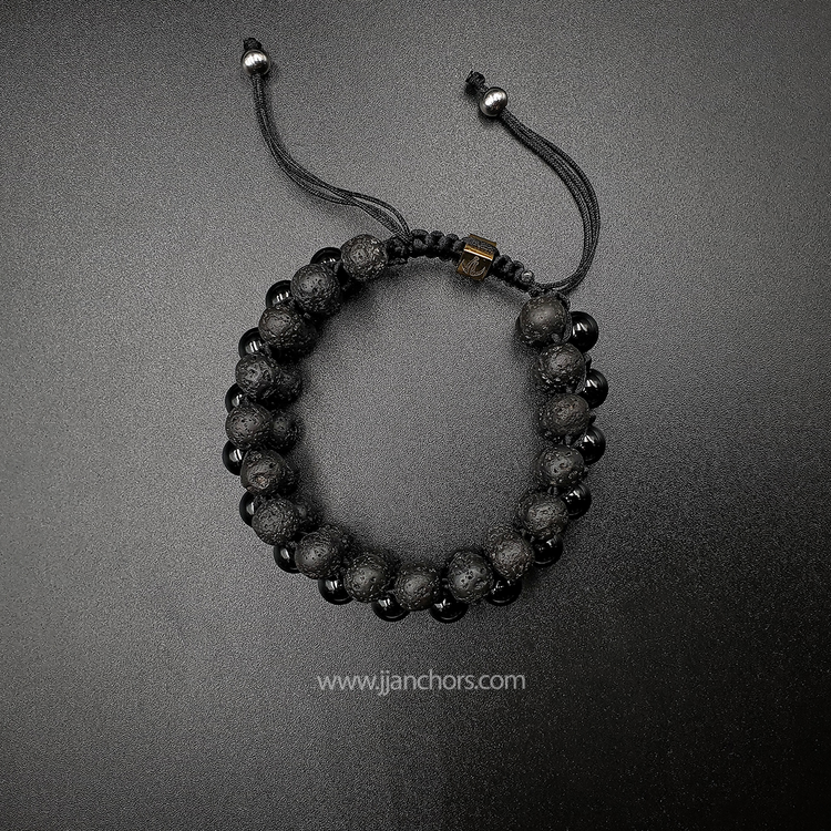 Marco - Shamballa Lava Stone | Matte Black Onyx