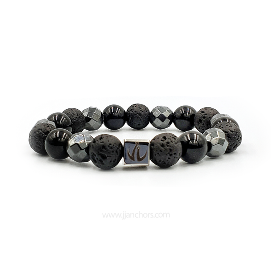 Thiago - Black Onyx | Lava Stone | Hematite