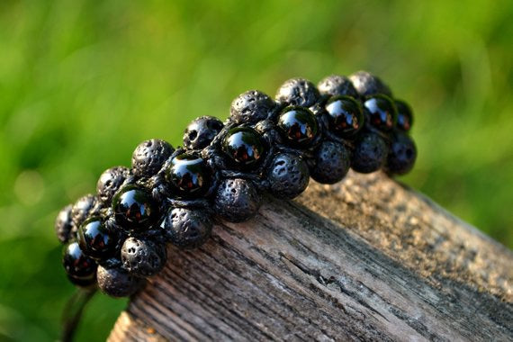 Marco - Shamballa Lava Stone | Matte Black Onyx