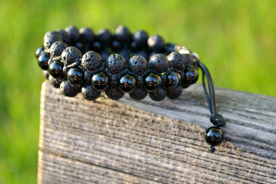 Marco - Shamballa Lava Stone | Matte Black Onyx