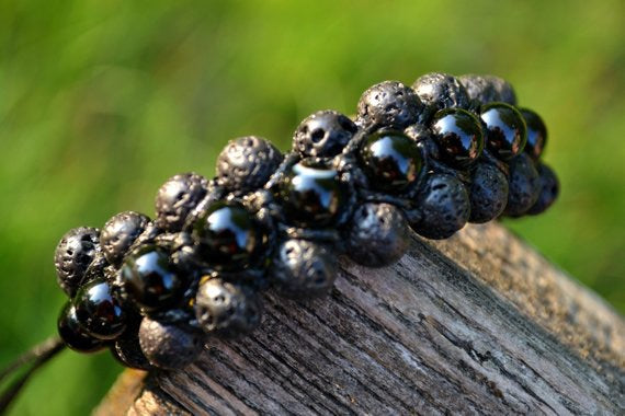Marco - Shamballa Lava Stone | Matte Black Onyx