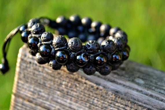 Marco - Shamballa Lava Stone | Matte Black Onyx