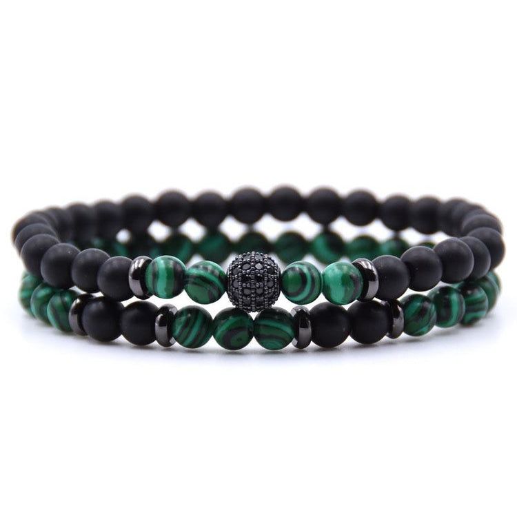 Twin Bracelets with Cubic Zirconia