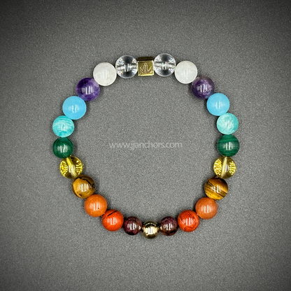 Total Chakra Healing Bracelet with 12k Gold