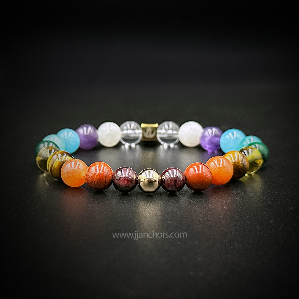 Total Chakra Healing Bracelet with 12k Gold