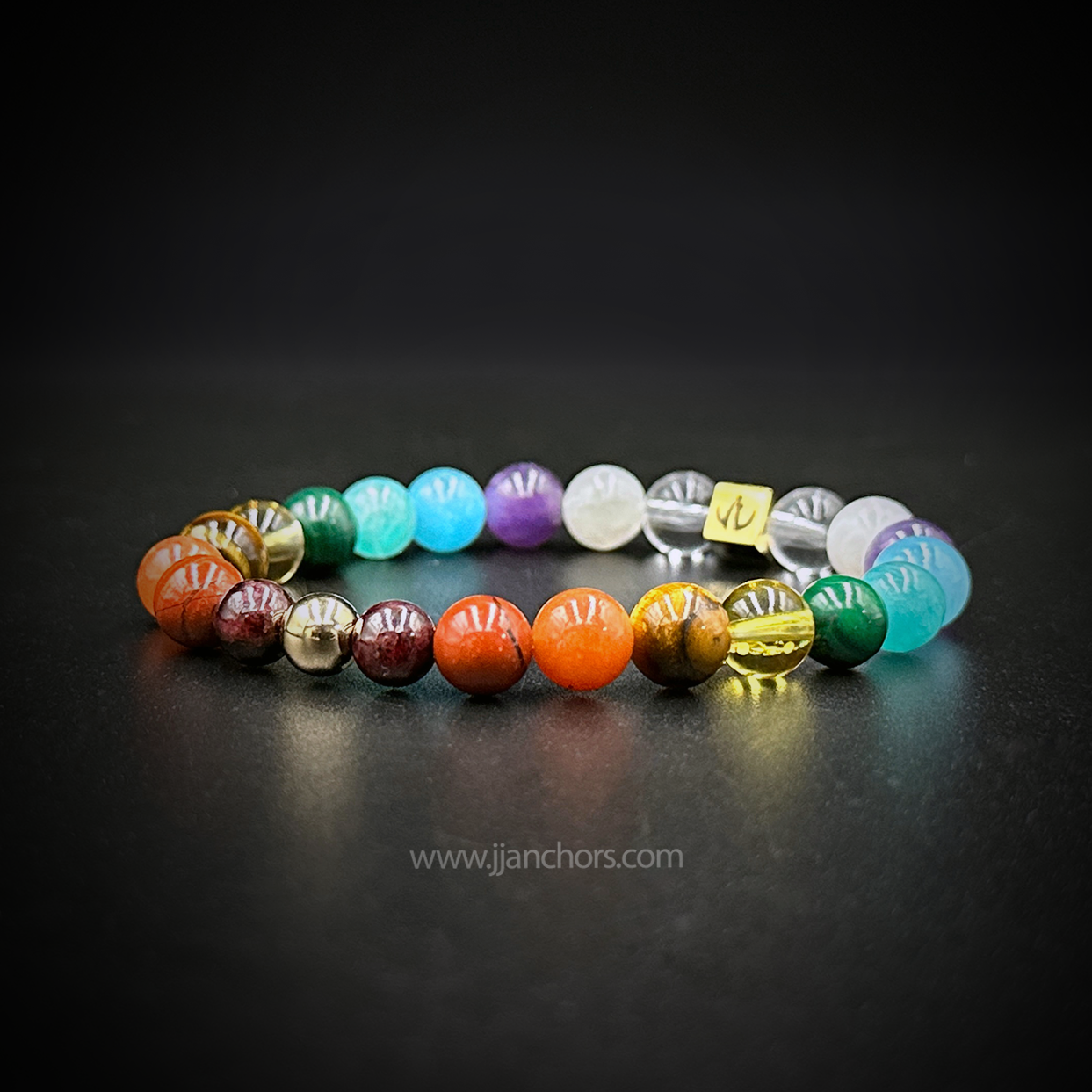 Total Chakra Healing Bracelet with 12k Gold