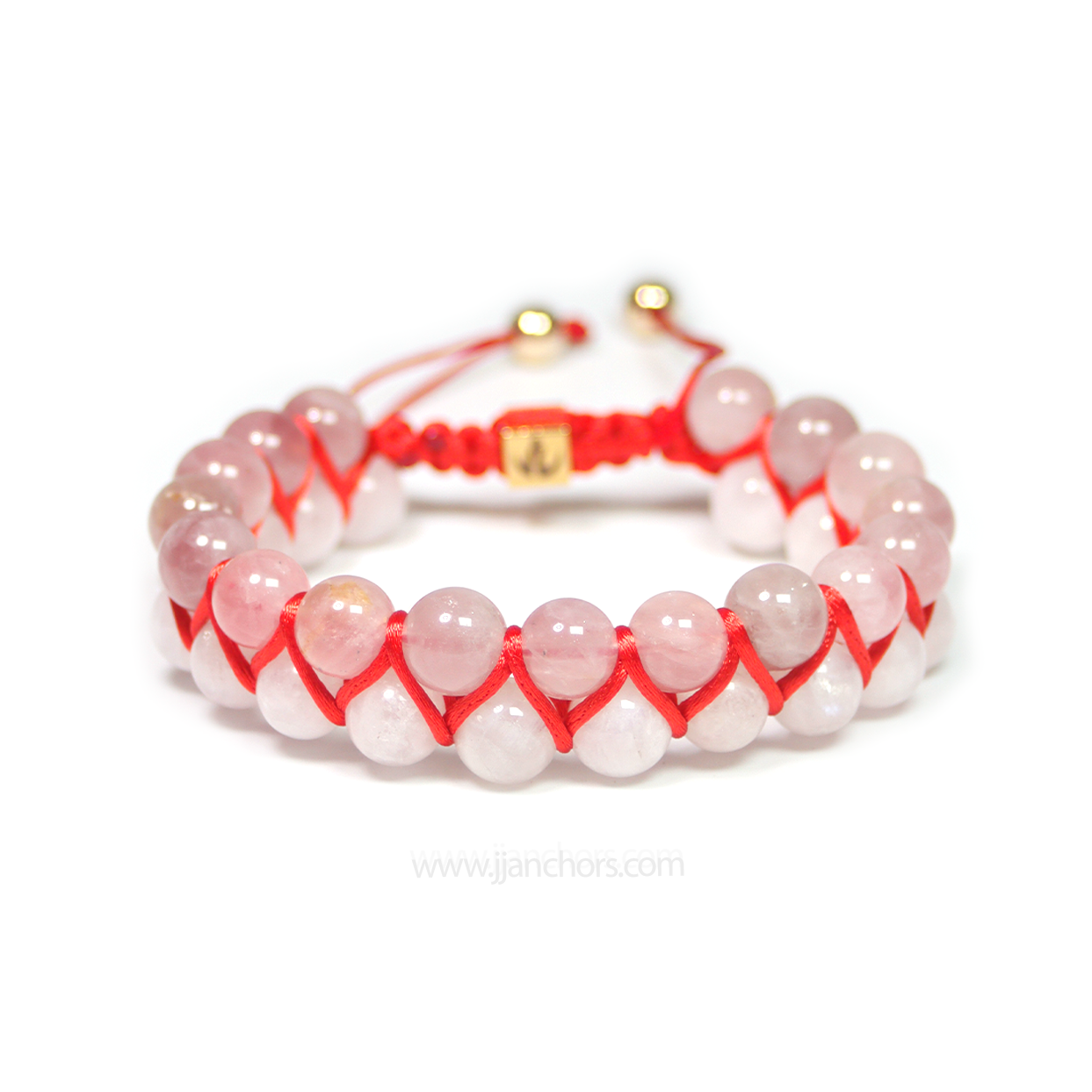 Amara - Shamballa Moonstone | Rose Quartz | 14K Gold-filled Bead