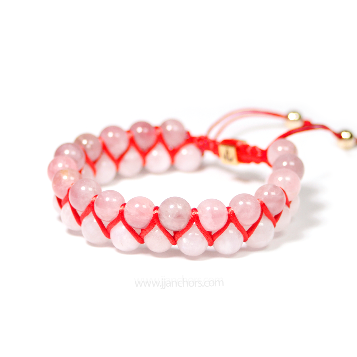 Amara - Shamballa Moonstone | Rose Quartz | 14K Gold-filled Bead