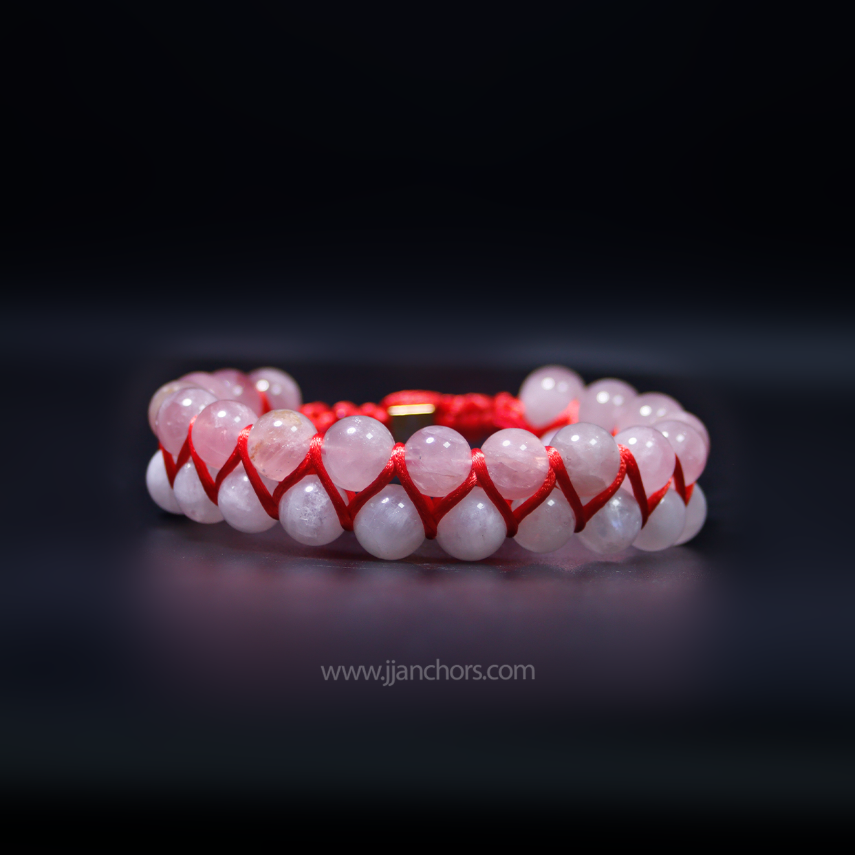 Amara - Shamballa Moonstone | Rose Quartz | 14K Gold-filled Bead