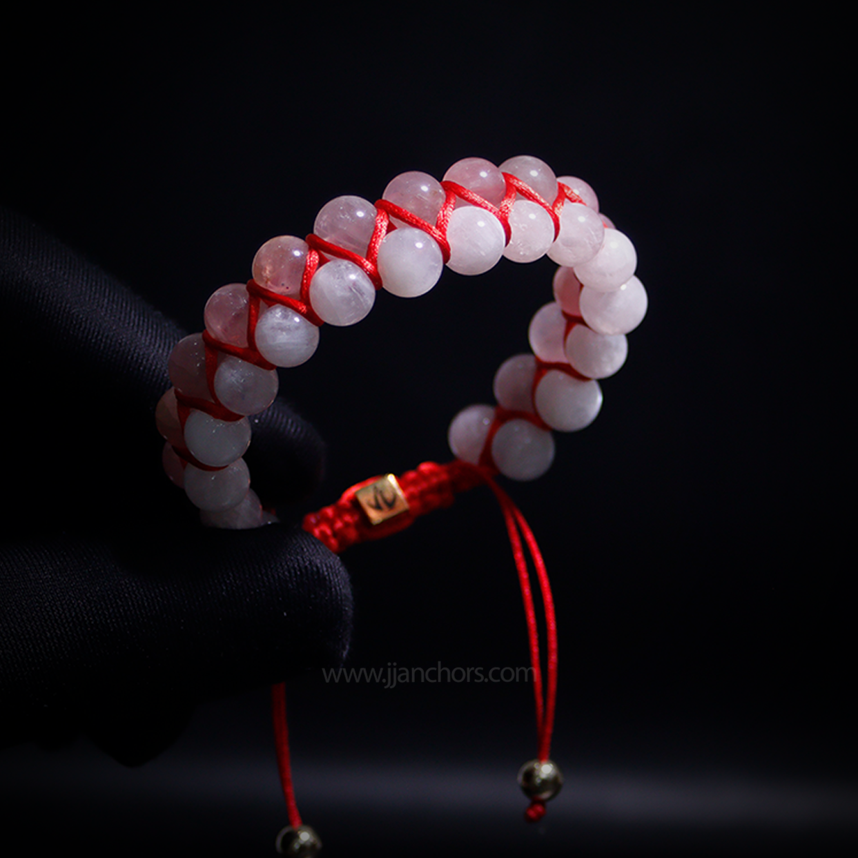 Amara - Shamballa Moonstone | Rose Quartz | 14K Gold-filled Bead
