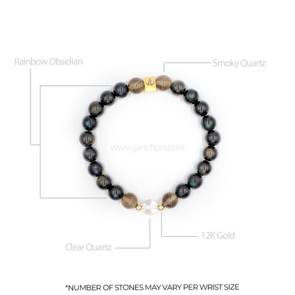Moving Through Bracelet with 12K Gold