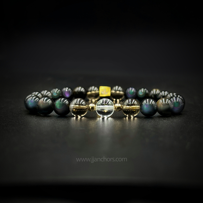 Moving Through Bracelet with 12K Gold