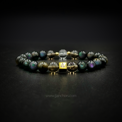 Moving Through Bracelet with 12K Gold