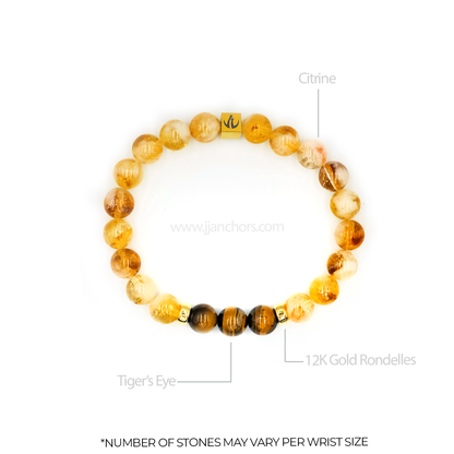 Positive Outcome Bracelet with 14K Golds