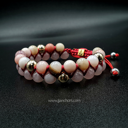 Shari - Shamballa Pink Opal | Rose Quartz | 14K Gold