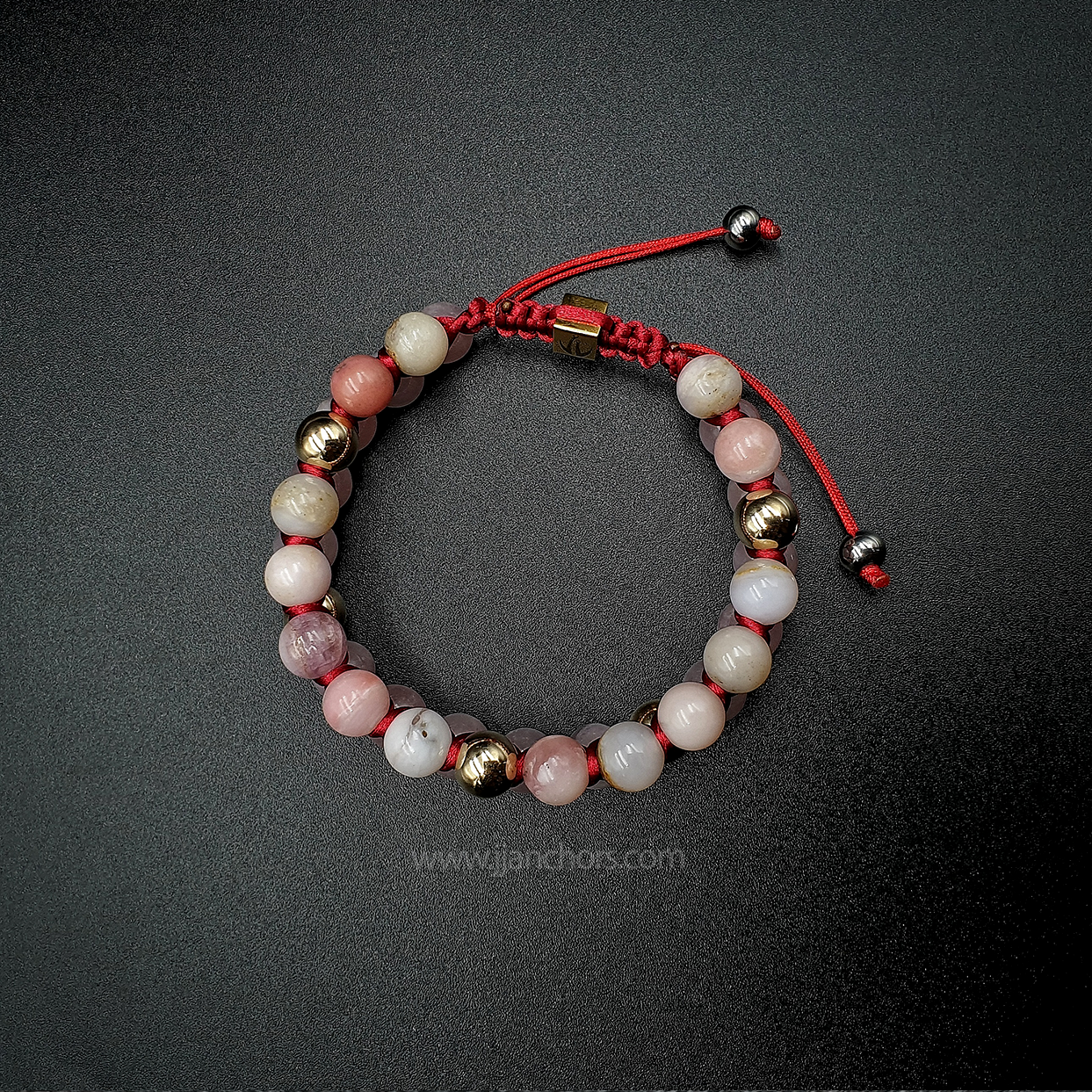 Shari - Shamballa Pink Opal | Rose Quartz | 12K Gold