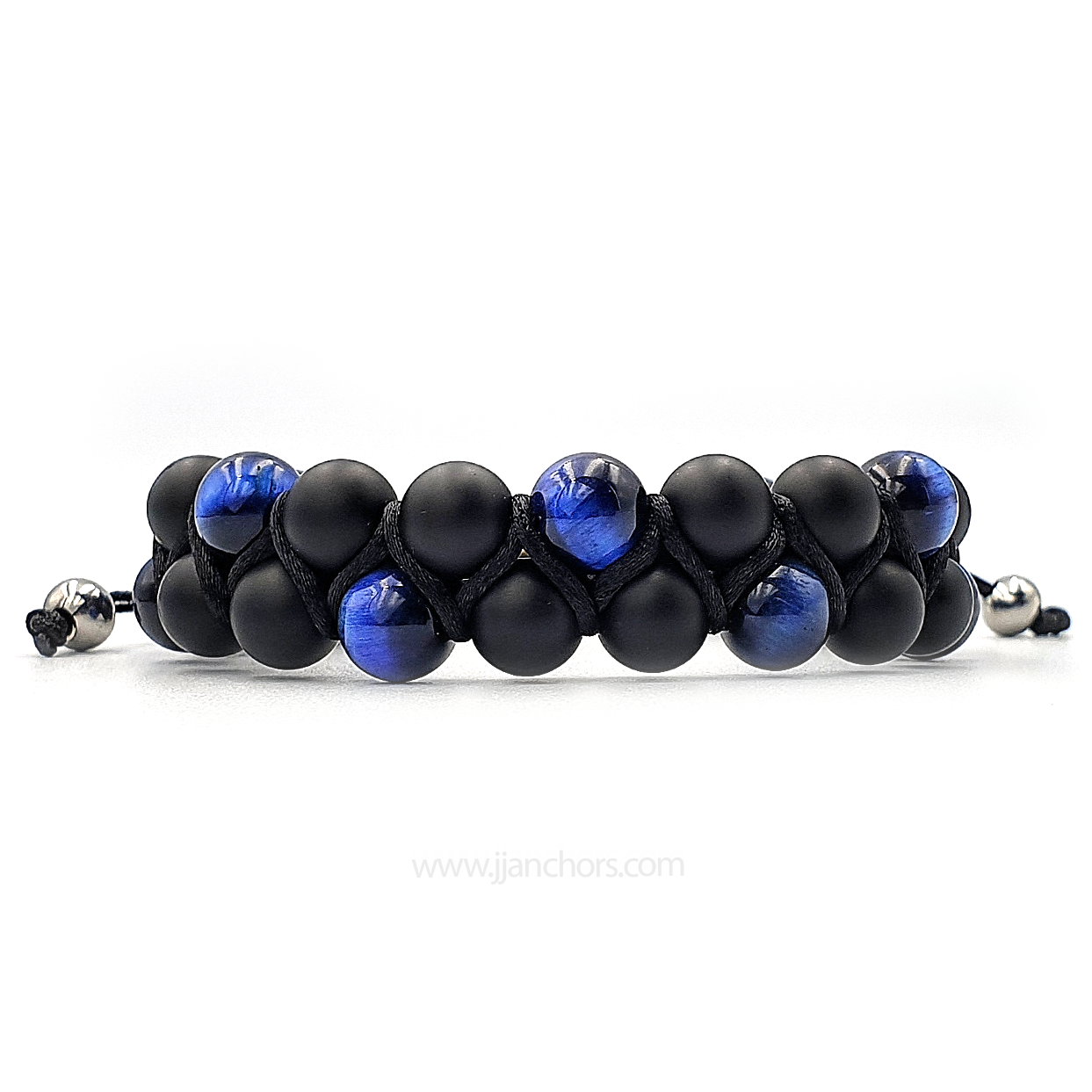 Sylvan - Shamballa Blue Tiger's Eye | Matte Black Onyx