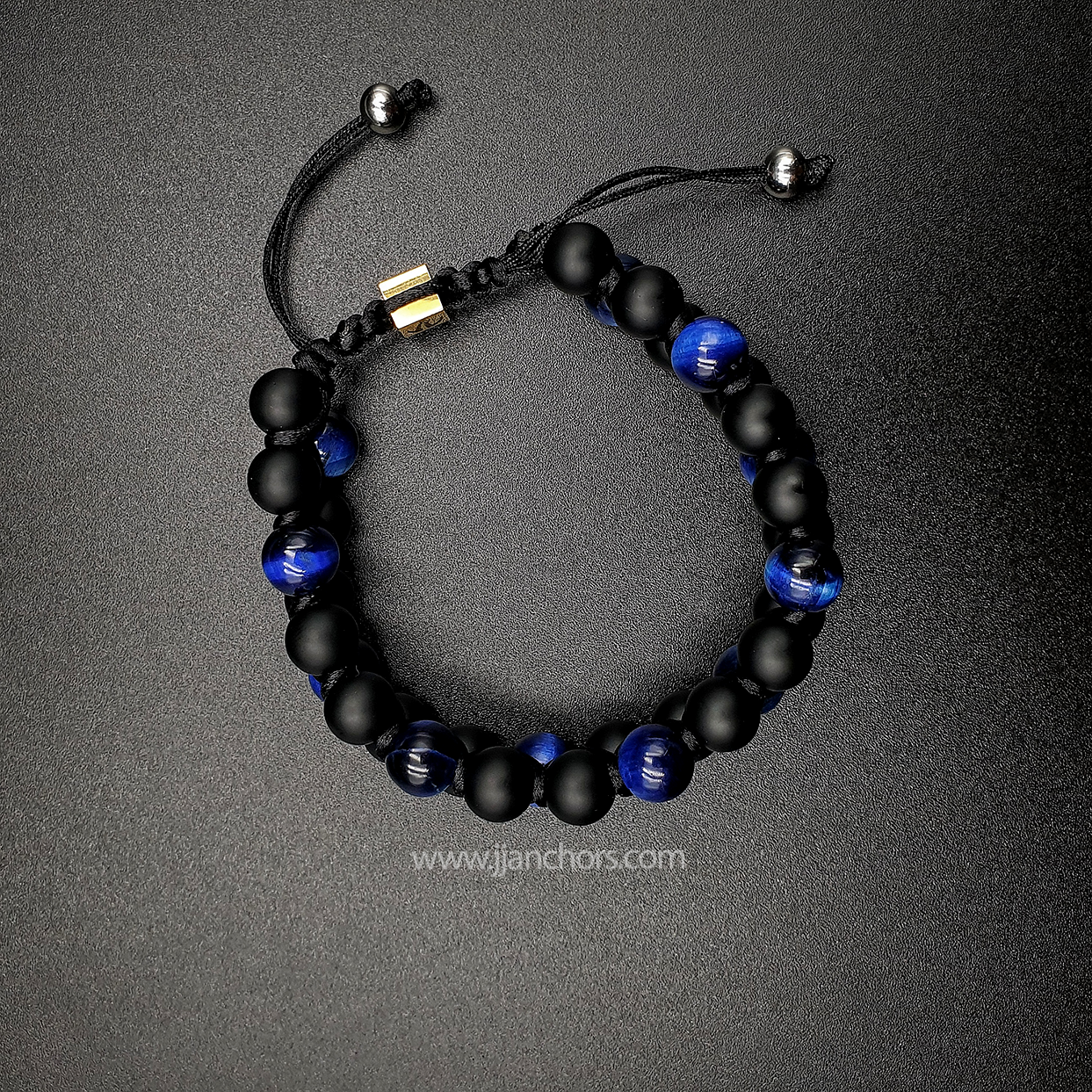 Sylvan - Shamballa Blue Tiger's Eye | Matte Black Onyx