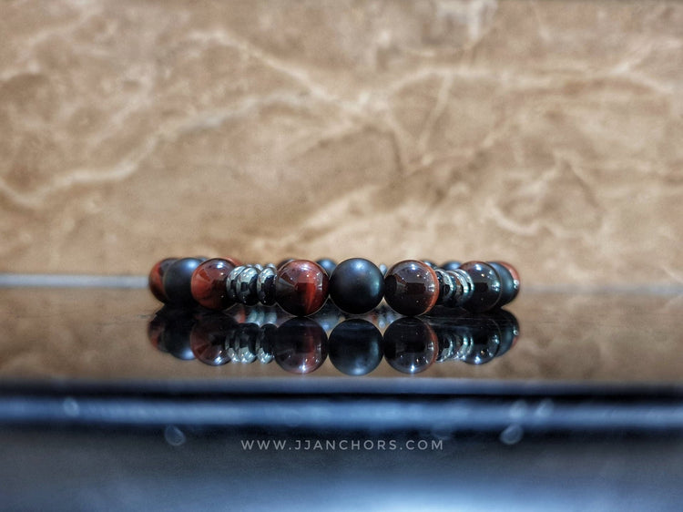 Histeria - Red Tiger's Eye | Matte Black Onyx | Hematite