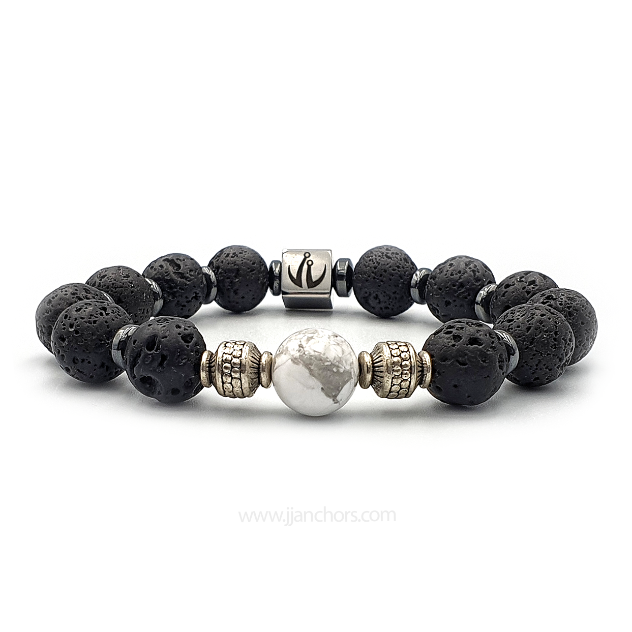 Achilles I - Lava Stone | Howlite