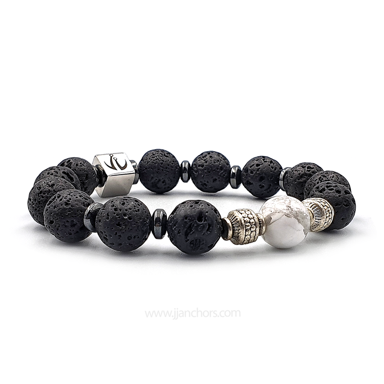 Achilles I - Lava Stone | Howlite