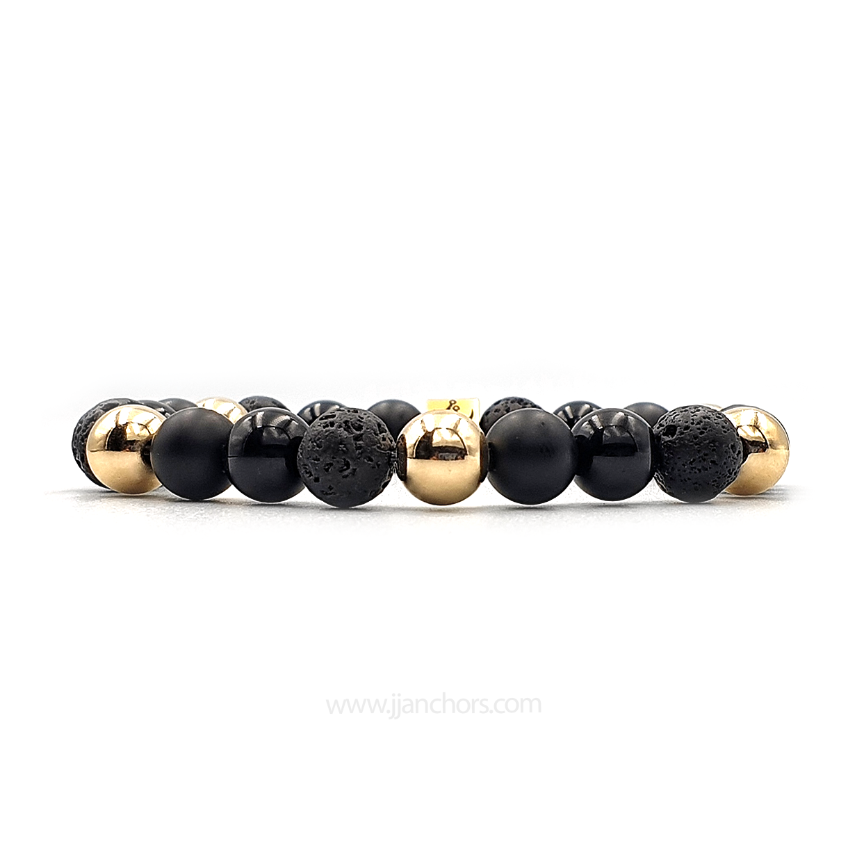Belenus - 12K Gold | Onyx | Lava Stone