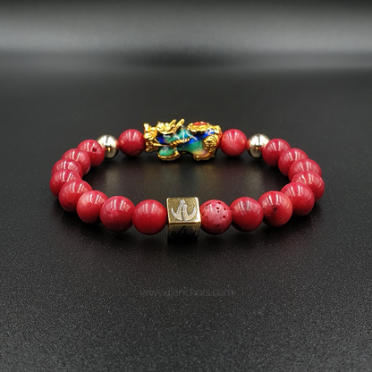 Lucky Bixie with 14K Gold in Red Corals