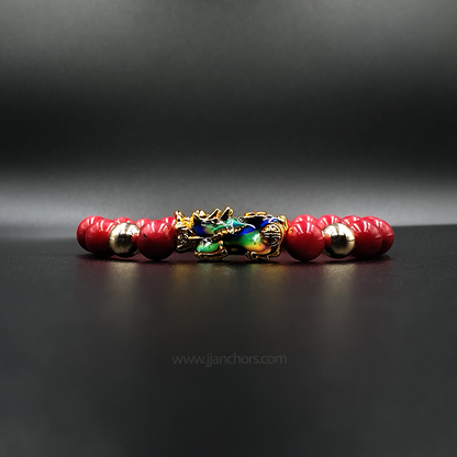 Lucky Bixie with 14K Gold in Red Corals