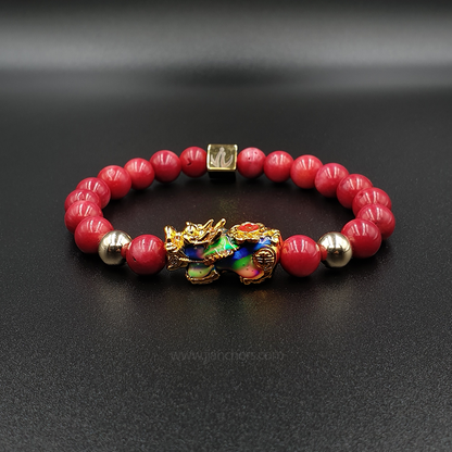 Lucky Bixie with 14K Gold in Red Corals