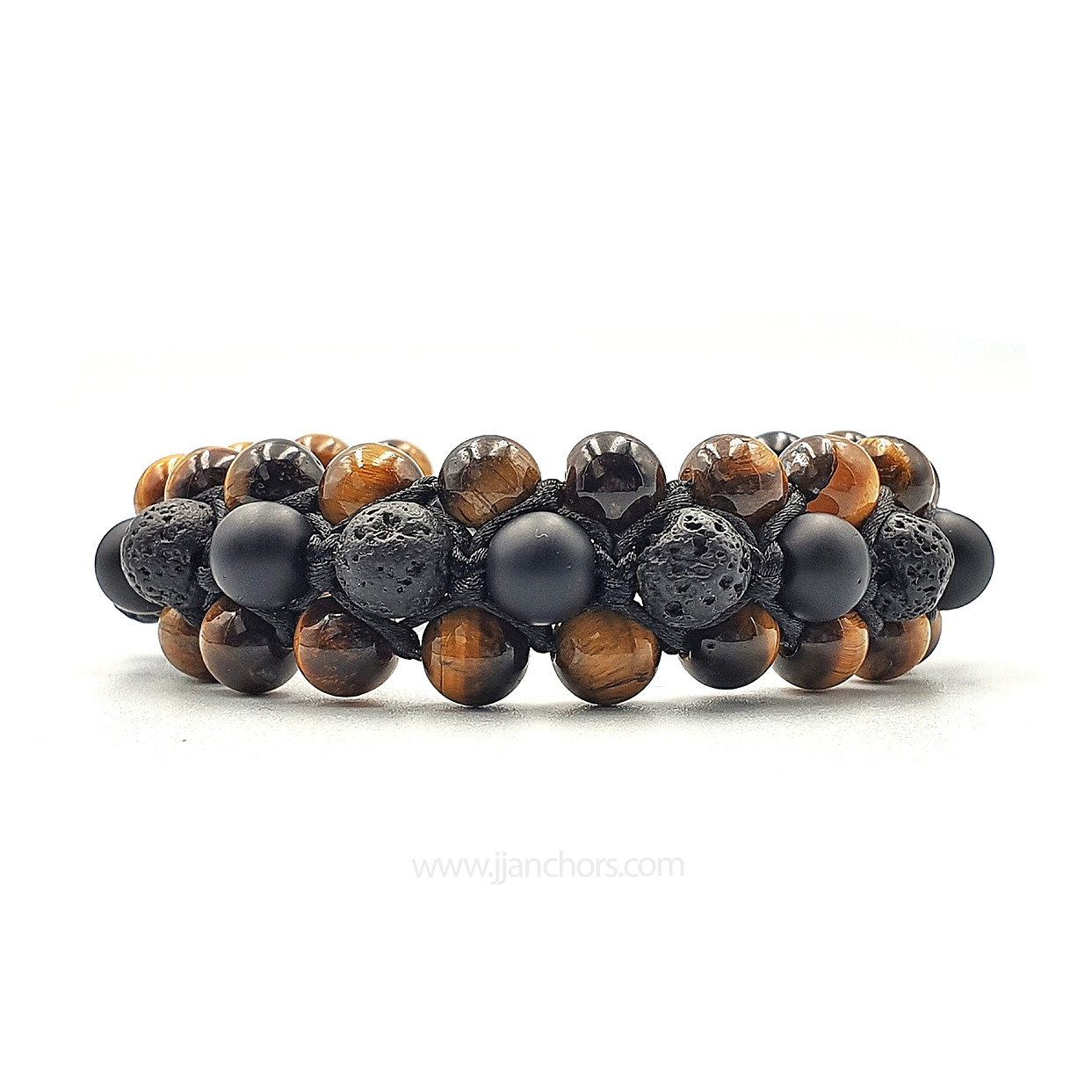Emilio - Shamballa Tiger's Eye | Black Onyx | Lava Stone